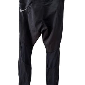 Womens Nike Dri-fit Black Leggings 25" Inseam Workout Running Tights sz Small